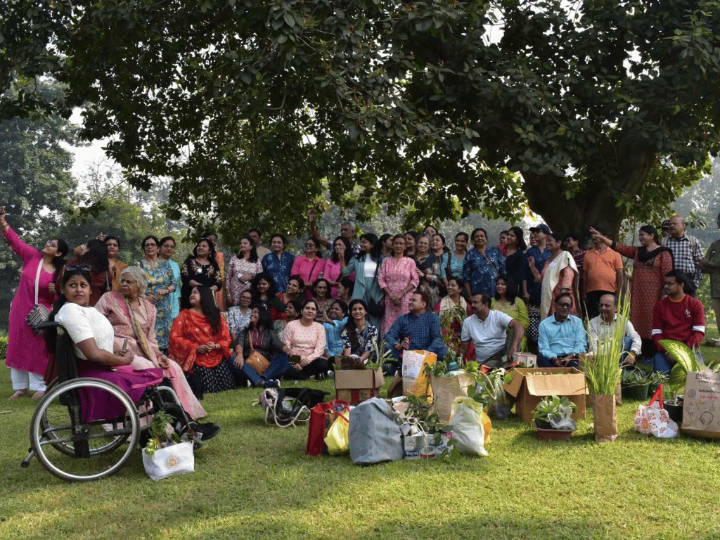 Bangalore plant lovers gathered for a community plant swap meet-up